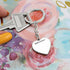 Graphics Heart Keychain