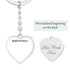 Graphics Heart Keychain