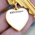 Graphics Heart Keychain