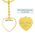 Graphics Heart Keychain