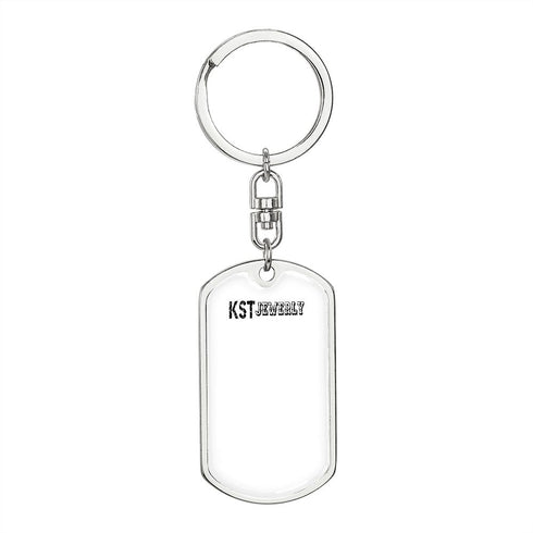 Dog Tag with Swivel Keychain