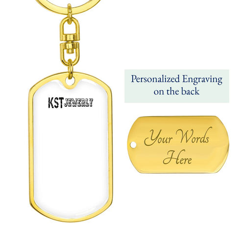 Dog Tag with Swivel Keychain