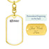 Dog Tag with Swivel Keychain
