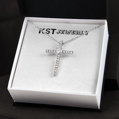 CZ Cross Necklace