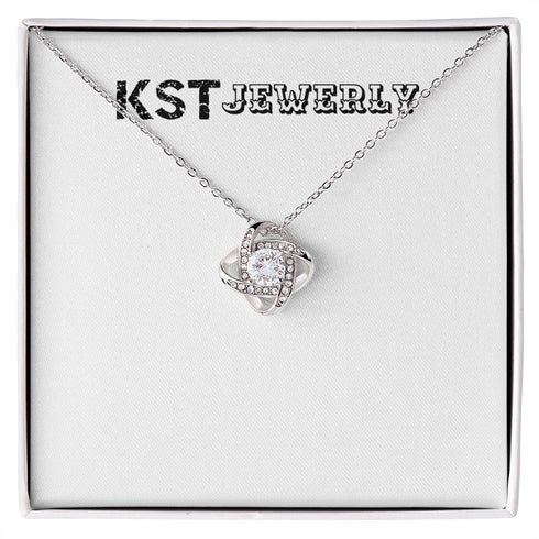 Love Knot Necklace & Earring Set