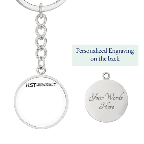 Circle Pendant with Keychain