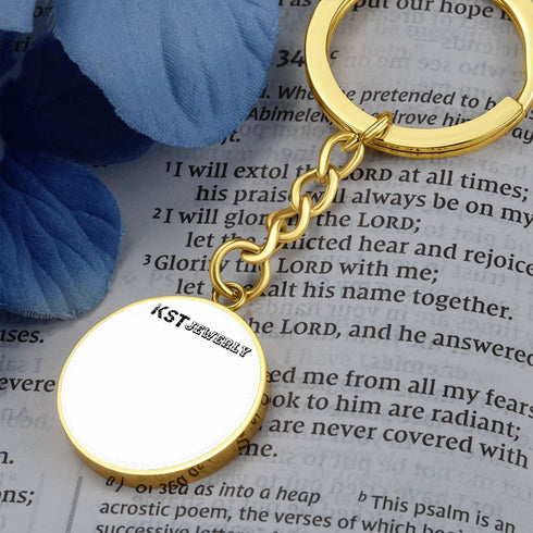 Circle Pendant with Keychain