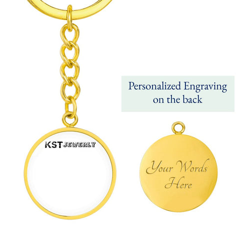 Circle Pendant with Keychain