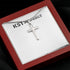 Artisian Crafted Cross with Mohagany Style Luxury box