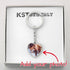 Heart Keychain with Personalized Message