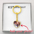 Heart Keychain with Personalized Message