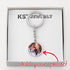 Circle Keychain with POD Message