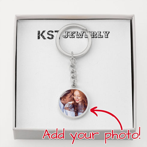 Personalized Circle Keychain