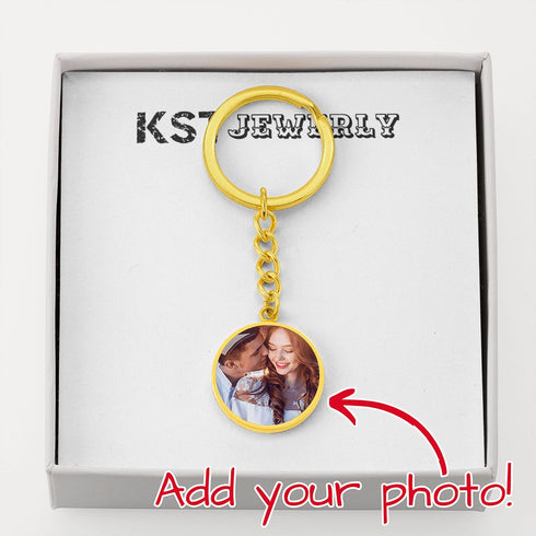 Personalized Circle Keychain