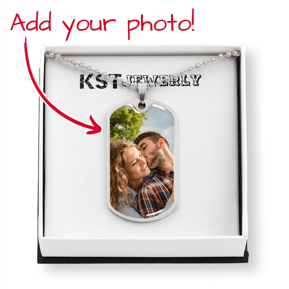 Silverworks dog hot sale tag photo engraving